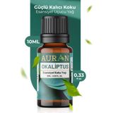 AURAN Okaliptus Esansiyel Uçucu Koku Yağı Buhurdanlık Yağı Difüzör Esansı Hobi Esans Ortam Oda Kokusu 10ml