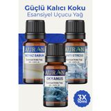 Auran Okyanus, Beyaz Sabun, Anti Stres Saf Esansiyel Uçucu Yağ Buhurdanlık Yağ Esansı 3x 10ml
