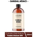 Auran Sandal Ağacı Yedek Çubuklu Oda Ve Ortam Kokusu Esansı Yedek Dolum Şişe Sandalwood 250ml