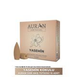 AURAN Yasemin Kokulu Geri Akış Tütsüsü konik Tütsü Jasmine Backflow Incense Cones 10 Adet