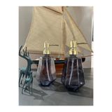 AuraStile Lavin İkili Cam Sıvı Sabunluk&Şampuanlık 500ml HomeAura
