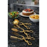 AuraStile Lüks 3 Parça Servis ve Sunum Seti Salata Kaşığı Servis Pasta Maşası Makarna Çatalı Maşa Seti