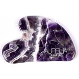Aurelia Amethyst Gua Sha Crystal - Heart - Gua Sha Taşı - Ametist