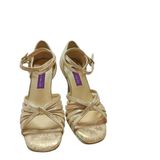 AURELİA ŞAMPANYA DERİ-SATEN,TANGO DANS VE SALON AYAKKABISI 8,5 CM 13 (EU Ayakkabı Beden Sistemi, Yetişkin, Sayısal, Orta, 39)