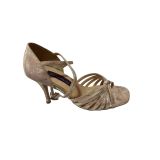 AURELİA ŞAMPANYA DERİ-SATEN,TANGO DANS VE SALON AYAKKABISI 8,5 CM 13