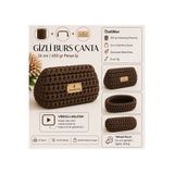 aurellen Gizli Burs Çanta Yapım Kiti 16 cm Burslu 650 Gr Penye İpli Hediyeli Yıldız Charm Set