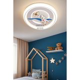 Aurellia Erkek Çocuk Odası Plafonyer LED Avize 50cm Kumandalı 3 Renk Aydınlatma