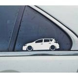 Auris 2nd genKelebek Cam Araba oto Sticker 19 cm 2 Adet