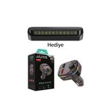 Auris Araç Bluetooth Fm Transmitter Cihazı Araba Mp3 Çalar Oto Çakmaklık Şarj Aleti Müzik Kiti 3 Girişli