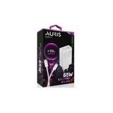 Auris ARS-CH65 65 W USB to Type C Saliseli Ultra Fast Hızlı Şarj Aleti Seti