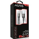 Auris Cb10 Micro Şarj Kablosu Metal 6A 01031998