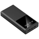 Auris K28 12000 Mah 44.5W LCD Ekranlı Fenerli Powerbank - Siyah