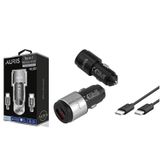 Auris Oto Çakmaklık 45 W Araç Şarj Cihazı Seti 2 Port Pd + Typec