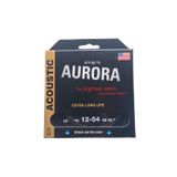 Aurora Akustik Gitar Teli (12-54 Ayar Gitar Telli) Siyah Renk Akustik Gital Tel