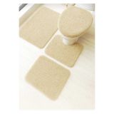 Aurora Brilliant BANYO PASPASI 4LÜ KLOZET TAKIMI PELUŞ VE KAYMAZ TABAN MAKİNADA YIKANABİLİR