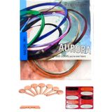 Aurora Premium 0,20 Uzun Sap Bağlama Teli Takımı +10 Adet Tezene + 1 Adet Eşik + 7 Adet Burgu