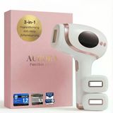 Aurora - Pureskin Ultra 9 - Ipl Epilasyon Cihazı, Evde Kalıcı Ve Ağrısız Epilasyon - İpek Çanta, 2 Aparat, Tıraş Makinesi, Beyaz/Pembe Altın Dahil