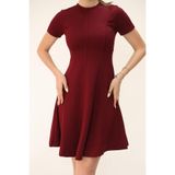 Aurrari Modal Kloş Elbise, XL, klselbs, Bordo, Kadın