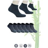 Aurum Erkek 6'lı Premium Bambu Patik Çorap Dikişsiz - 40 - 45 - Füme