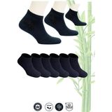 Aurum Erkek 6'lı Premium Bambu Patik Çorap Dikişsiz - 40 - 45 - Siyah