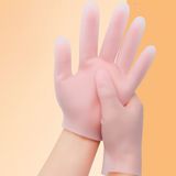 Aurven Glow Silikon Bakım Eldiveni Nemlendirici ve Çatlama Önleyici Jel El Peelingi Ölü Deri Atıcı 1 Çift - AUR-SBE-01