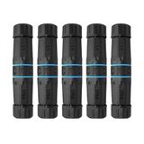 AUSGLEIFEN 5 ADET RJ45 Su Geçirmez Konektör IP68 Su Geçirmez Korumalı (STP) Cat5/5e/6 Ethernet LAN Kablosu Konektör Ağ Kablosu Çift Başlı Dış Mekan LAN Bağlayıcı Adaptörü