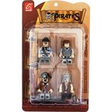 Ausini Pirates 4 lü Kahverengi Korsan Figür Seti
