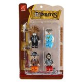 Ausini Pirates 4'lü Kırmızı Korsan Figür Seti