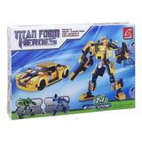 Ausini Titan Form Heroes 2 in 1 Araca Dönüşen Sarı Robot 244 Parça Blok Seti