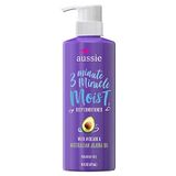 Aussie Parabensiz Mucize Nemli 3 Dakika Mucize Saç Kremi, Kuru Saç Onarımı için Avokado, 16,0 fl oz