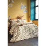Austin 210 Tc (83 Tel) Dijital Pamuk Saten Nevresim Takımı Tek Kişilik - Bej - 160 x 220 cm