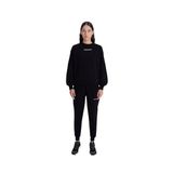 Authentic Angely Kadın Siyah Comfort Fit Sweatshirt S SİYAH