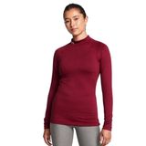 Authentics Mockneck Kadın Bordo Antrenman T-Shirt 1368702-626