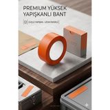 Auto Base Turuncu Cam Montaj Bandı Iz Bırakmaz Süper Güçlü Yapıştırıcı 45MM*30M
