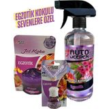 Auto Deepen Autodeepen 3lü Egzotik Oto Koku ve Oda Koku Seti Jel KOKU&SPREY500ML&ASMA Koku