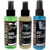 Auto Fresh Kışlık 3'lü Oto Bakım Sprey Set Buğu Önleyici Buz Cözücü Yağmur Kaydırıcı 3x125ml