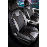 Auto Good Store Mini Countryman Uyumlu Lüx Deri Detaylı Oto Koltuk Kılıfı Ön Arka Takım Venüs Gold