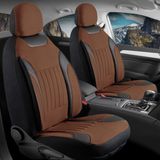 Auto Good Store Tofaş Şahin 5 Vites Uyumlu Lüx Deri Detaylı Tay Tüyü Oto Koltuk Kılıfı Ön Arka Takım Edition Tarçın