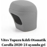 Auto Good Store Toyota Corolla 2020-2024 Uyumlu Otomatik Silikon Vites Topuzu Kılıfı Gri