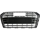 Auto GP Audi A4 S4 Ön Panjur Izgara Krom Siyah 2015 / 2019