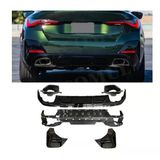 Auto GP Bmw G26 440 2022+ Arka Tampon Difüzörü ve Egzoz Ucu Seti