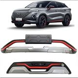 Auto GP Chery Omoda 5 Plastik Kırmızı Detaylı 2022+ Ön ve Arka Tampon Koruma Difüzör