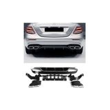 Auto GP Mercedes W213 E63 AMG 2016-2019 Arka Tampon Difüzör ve Egzoz Ucu Seti