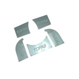 AUTO LUXURY Tofaş Delme Yazılı Yan Marşpiyel Krom Takımı Tampon Sacı 5 Parça Set Şahin/doğan/kartal