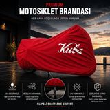 AUTO SOFT Kuba Valentino 50 Kırmızı Motosiklet Branda Su Geçirmez Motor Branda