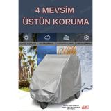 AutoEN Çift Koltuklu 3 Kişilikli 3 Tekerlekli Elektrik Motosiklet Brandası Lüx Kalite Branda