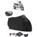 Autoen Vespa Gtv 300 Ie Siyah Arka Çanta Uyumlu Motosiklet Branda Su Geçirmez Dayanıklı Kumaş