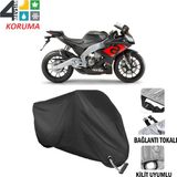 Autoes Aprilia RS 125 Siyah Kilit Uyumlu Motosiklet Brandası