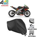 Autoes Aprilia RS 250 Siyah Kilit Uyumlu Motosiklet Brandası