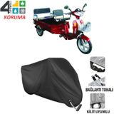 Autoes Arora TDR 601 SZ Siyah Kilit Uyumlu Motosiklet Brandası